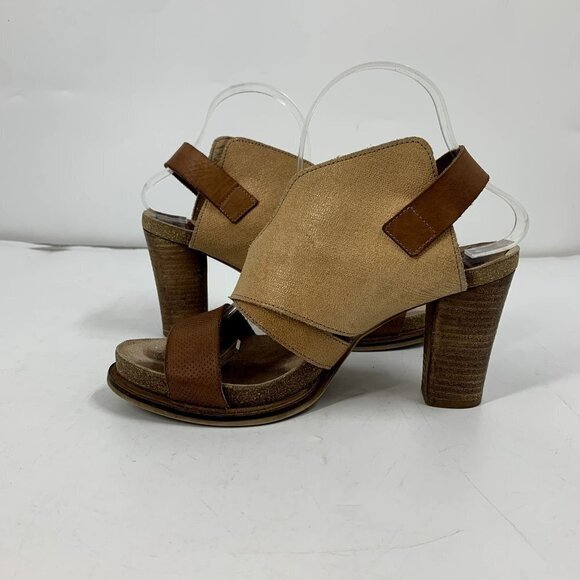 Anthropologie Coque Terra Sanne Block Heel Leather Sandal Size US 8 EU 39 - Picture 3 of 14